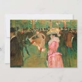 Toulouse-Lautrec - Auf dem Weg zum Tanz Dankeskarte