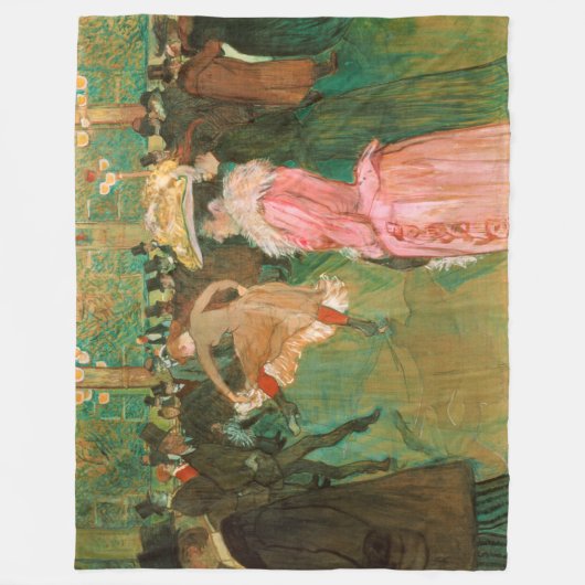 Toulouse-Lautrec - Auf dem Weg zum Tanz Fleecedecke (Vorderseite)
