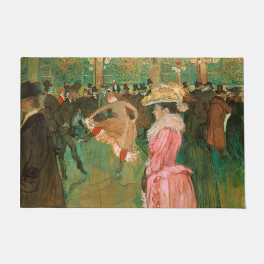 Toulouse-Lautrec - Auf dem Weg zum Tanz Fußmatte (Vorderseite)