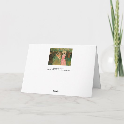 Toulouse-Lautrec - Auf dem Weg zum Tanz Karte (Rückseite)