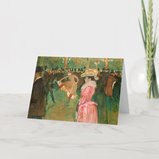 Toulouse-Lautrec - Auf dem Weg zum Tanz Karte (Vorderseite)