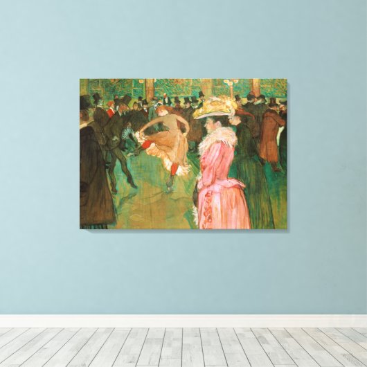 Toulouse-Lautrec - Auf dem Weg zum Tanz Leinwanddruck (Insitu (Holzboden))