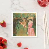 Toulouse-Lautrec - Auf dem Weg zum Tanz Serviette (Beispiel)