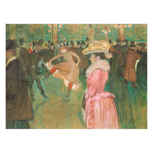 Toulouse-Lautrec - Auf dem Weg zum Tanz Tischdecke (Vorderseite (Horizontal))