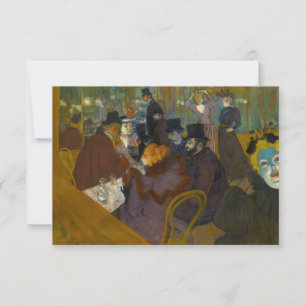 Toulouse-Lautrec - Auf der Strecke Dankeskarte