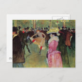 Toulouse-Lautrec, Auf der Strecke, der Tanz Postkarte (Vorne/Hinten)