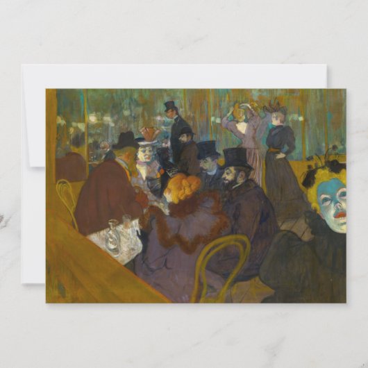 Toulouse-Lautrec - Auf der Strecke Einladung (Vorderseite)