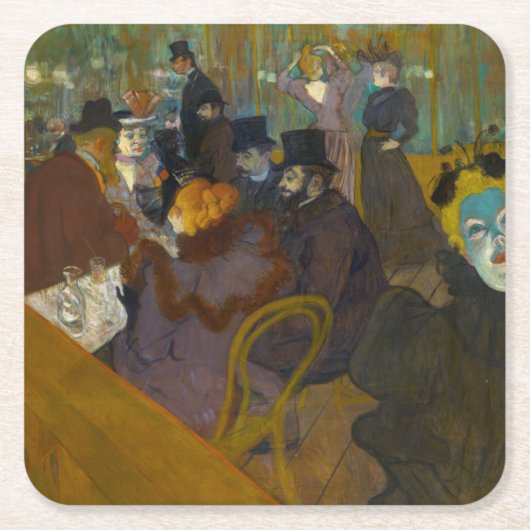 Toulouse-Lautrec - Auf der Strecke Rechteckiger Pappuntersetzer (Vorderseite)