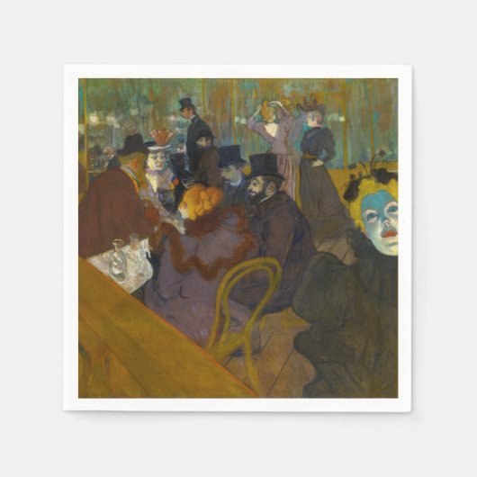 Toulouse-Lautrec - Auf der Strecke Serviette (Vorderseite)