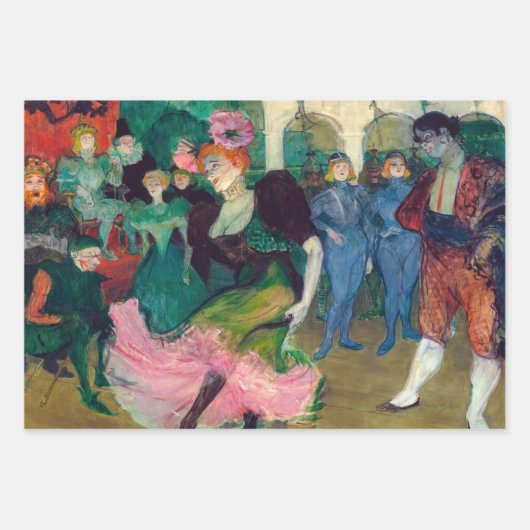 Toulouse-Lautrec - Auswahl der Meisterwerke Geschenkpapier Set (Vorderseite)