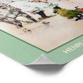 Toulouse-Lautrec, Circus Clown, Pferd und Affe Poster (Ecke)