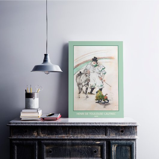 Toulouse-Lautrec, Circus Clown, Pferd und Affe Poster