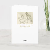 Toulouse Lautrec - Dancing Couple, Birthday Card Karte (Rückseite)