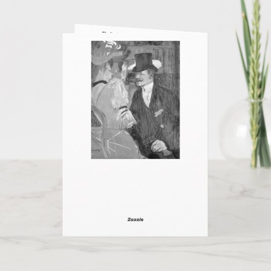 Toulouse-Lautrec Danke-Card Dankeskarte (Rückseite)