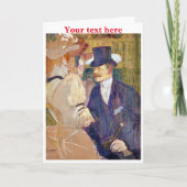 Toulouse-Lautrec Danke-Card Dankeskarte (Vorderseite)
