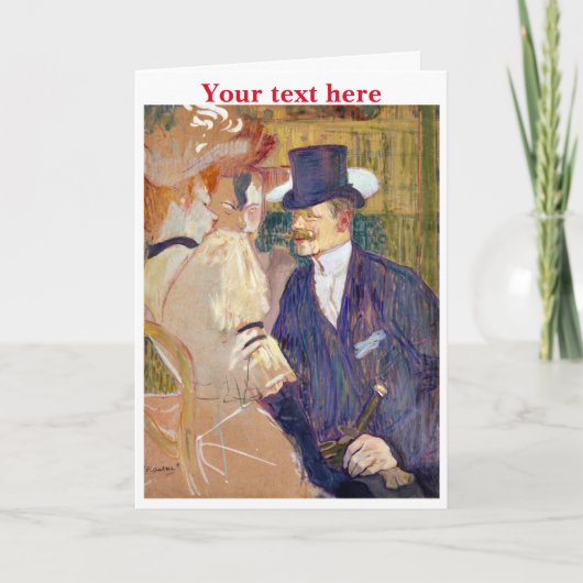 Toulouse-Lautrec Danke-Card Dankeskarte (Vorderseite)