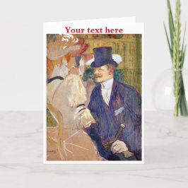 Toulouse-Lautrec Danke-Card Dankeskarte