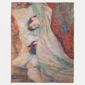 Toulouse-Lautrec - Das Bett Fleecedecke (Vorderseite)