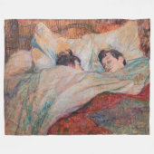 Toulouse-Lautrec - Das Bett Fleecedecke (Vorderseite (Horizontal))