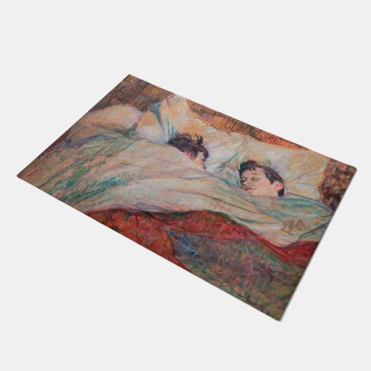 Toulouse-Lautrec - Das Bett Fußmatte (Schrägansicht)