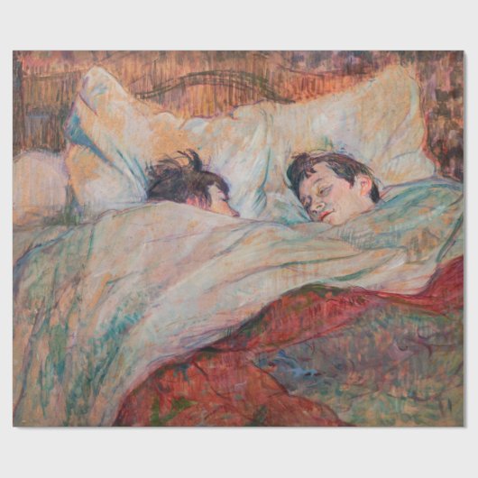 Toulouse-Lautrec - Das Bett Geschenkpapier (Flach)