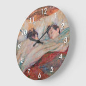 Toulouse-Lautrec - Das Bett Große Wanduhr (Winkel)