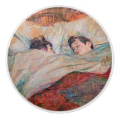 Toulouse-Lautrec - Das Bett Keramikknauf (Vorderseite)