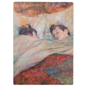 Toulouse-Lautrec - Das Bett Klemmbrett (Rückseite)