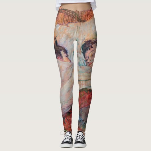 Toulouse-Lautrec - Das Bett Leggings (Vorderseite)