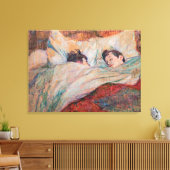 Toulouse-Lautrec - Das Bett Leinwanddruck (Insitu (Wohnzimmer))