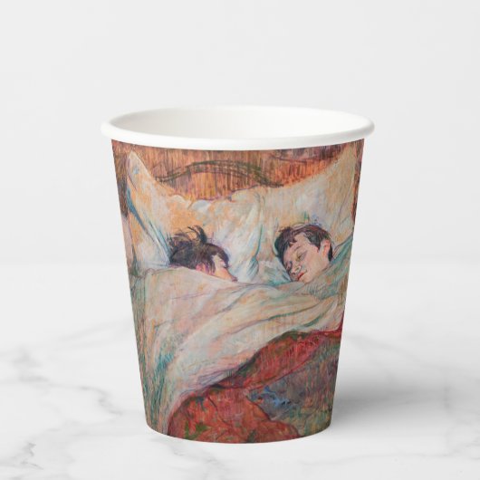 Toulouse-Lautrec - Das Bett Pappbecher (Vorderseite)
