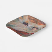 Toulouse-Lautrec - Das Bett Pappteller (Gewinkelt)