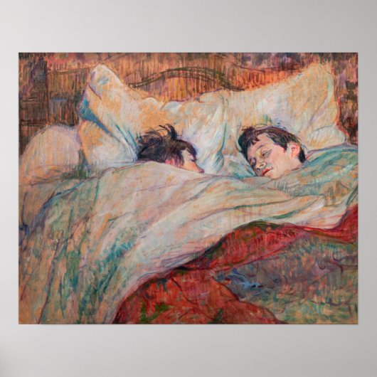 Toulouse-Lautrec - Das Bett Poster (Vorne)