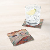 Toulouse-Lautrec - Das Bett Rechteckiger Pappuntersetzer (Vor Ort)