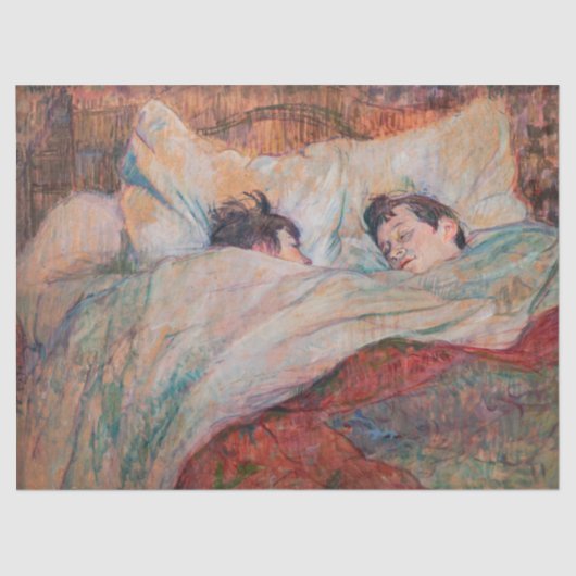 Toulouse-Lautrec - Das Bett Seidenpapier (Vorderseite)