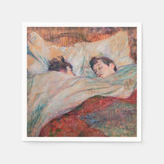 Toulouse-Lautrec - Das Bett Serviette (Vorderseite)