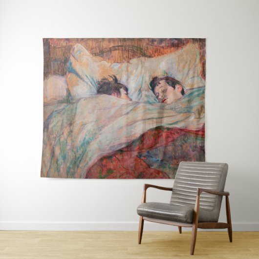 Toulouse-Lautrec - Das Bett Wandteppich (Beispiel (Horizontal))