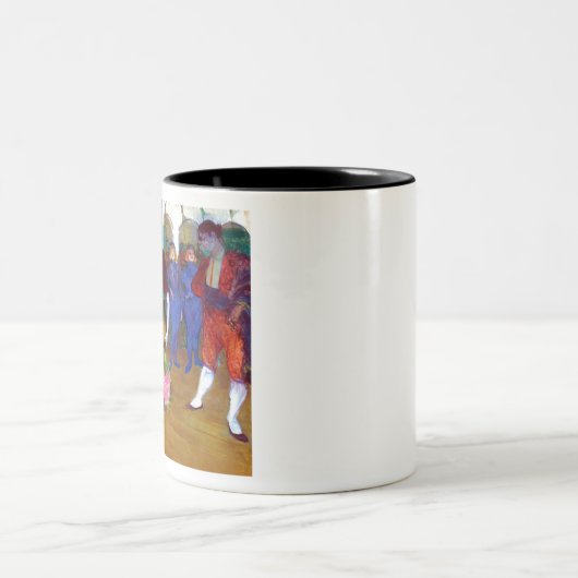 Toulouse Lautrec, das den Bolero tanzt Zweifarbige Tasse (Mittel)