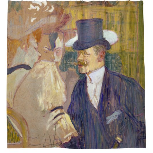 Toulouse-Lautrec - Der Engländer im Rouge Duschvorhang (Vorderseite)