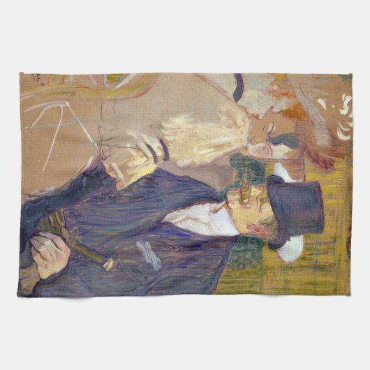 Toulouse-Lautrec - Der Engländer im Rouge Geschirrtuch (Horizontal)