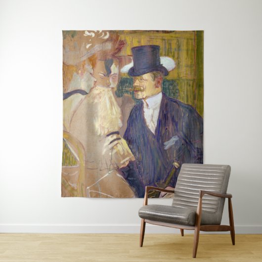 Toulouse-Lautrec - Der Engländer im Rouge Wandteppich (Beispiel)