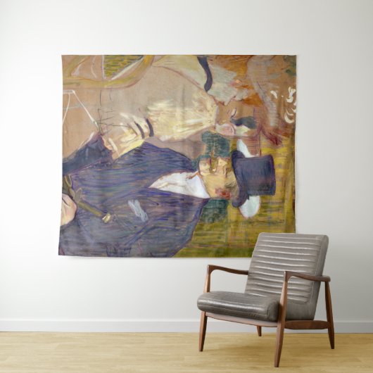 Toulouse-Lautrec - Der Engländer im Rouge Wandteppich (Beispiel (Horizontal))