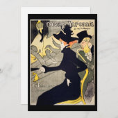 Toulouse-Lautrec - Divan Japonais Dankeskarte (Vorne/Hinten)