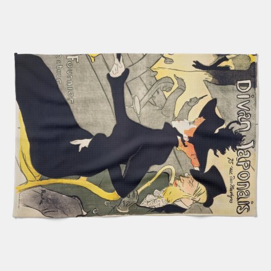 Toulouse-Lautrec - Divan Japonais Geschirrtuch (Horizontal)