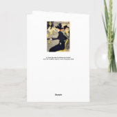 Toulouse-Lautrec - Divan Japonais Karte (Rückseite)