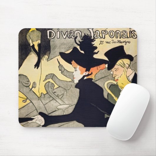 Toulouse-Lautrec - Divan Japonais Mousepad (Mit Mouse)