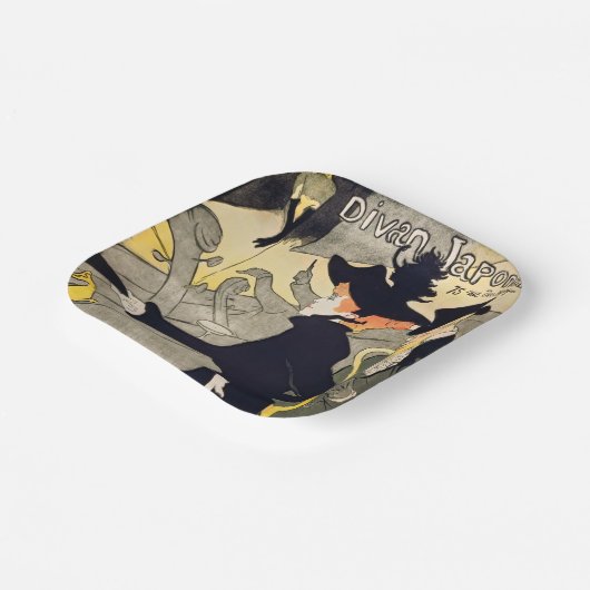 Toulouse-Lautrec - Divan Japonais Pappteller (Gewinkelt)