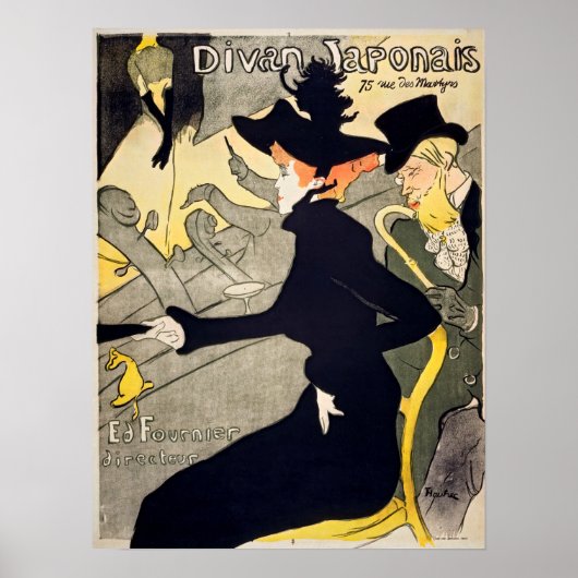 Toulouse-Lautrec - Divan Japonais Poster (Vorne)
