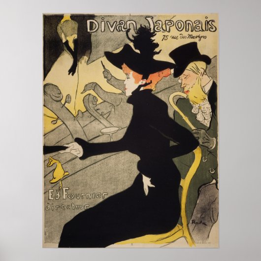 Toulouse-Lautrec - Divan Japonais Poster (Vorne)