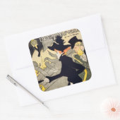 Toulouse-Lautrec - Divan Japonais Quadratischer Aufkleber (Umschlag)